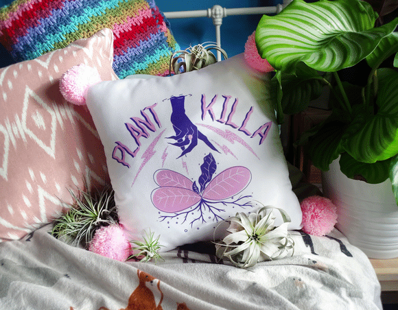 h teagle plant killer pom pom cushion