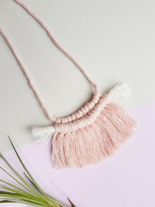 Fringe Macrame Necklace