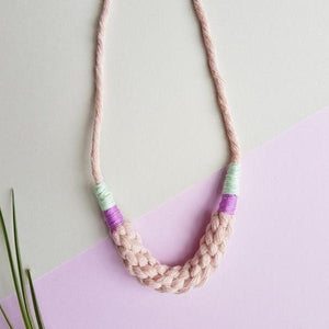 Braided Macrame Necklace