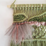 Green Macra-weave Wall Hanging